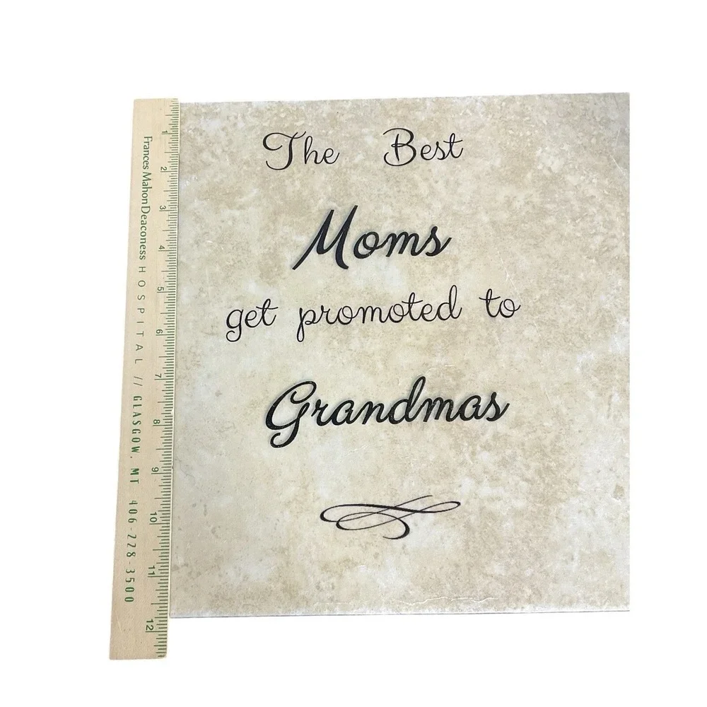 Best Moms Get‎ Promoted to Grandmas Ceramic Tile Sign Decor Gift